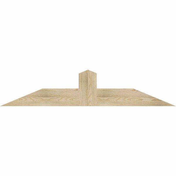 Ekena Millwork Portland Rough Sawn Timber Gable Bracket, Douglas Fir, 60"W x 12"H x 4"D x 6"F, 5/12 Pitch GBW060X12X0406POR00RDF - main